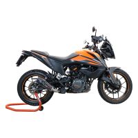 Escape compatível com Ktm Adventure 390 2020-2020, GP Evo4 Poppy, Escape legal, homologado, silenciador com db killer removível e tubo de ligação específico 