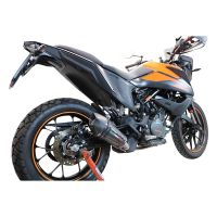 Escape compatível com Ktm Adventure 390 2020-2020, GP Evo4 Poppy, Escape legal, homologado, silenciador com db killer removível e tubo de ligação específico 
