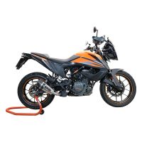 Escape compatível com Ktm Adventure 390 2020-2020, GP Evo4 Titanium, Escape legal, homologado, silenciador com db killer removível e tubo de ligação específico 