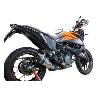 Escape compatível com Ktm Adventure 390 2020-2020, GP Evo4 Titanium, Escape legal, homologado, silenciador com db killer removível e tubo de ligação específico 