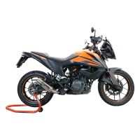 Escape compatível com Ktm Adventure 250 2020-2024, M3 Inox , Sistema racing Silencioso com tubo de ligação,com db killer removível 