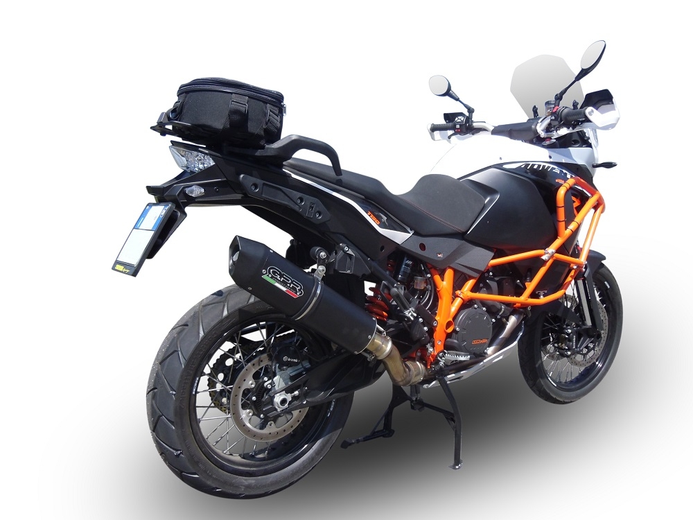 Escape compatível com Ktm Lc 8 Adventure 1050 2015-2016, Furore Nero, Escape legal, homologado, silenciador com db killer removível e tubo de ligação específico 