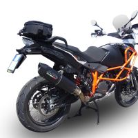 Escape compatível com Ktm Lc 8 Adventure 1050 2015-2016, Furore Nero, Escape legal, homologado, silenciador com db killer removível e tubo de ligação específico 
