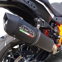 Escape compatível com Ktm Lc 8 Adventure 1050 2015-2016, Furore Nero, Escape legal, homologado, silenciador com db killer removível e tubo de ligação específico 