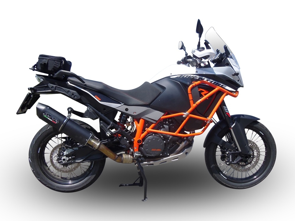 Escape compatível com Ktm Lc 8 Adventure 1050 2015-2016, Furore Nero, Escape legal, homologado, silenciador com db killer removível e tubo de ligação específico 
