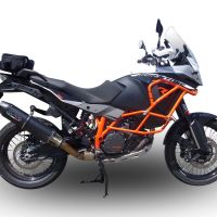 Escape compatível com Ktm Lc 8 Adventure 1050 2015-2016, Furore Nero, Escape legal, homologado, silenciador com db killer removível e tubo de ligação específico 