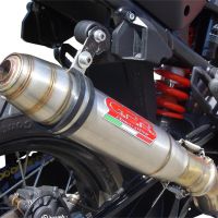 Escape compatível com Ktm LC 8 Super Adventure 1290 - S - R - T 2017-2020, Deeptone Inox, Sistema racing Silencioso com tubo de ligação 