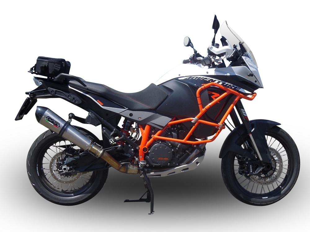 Escape compatível com Ktm Lc 8 Adventure 1190 2013-2016, Gpe Ann. titanium, Escape legal, homologado, silenciador com db killer removível e tubo de ligação específico 
