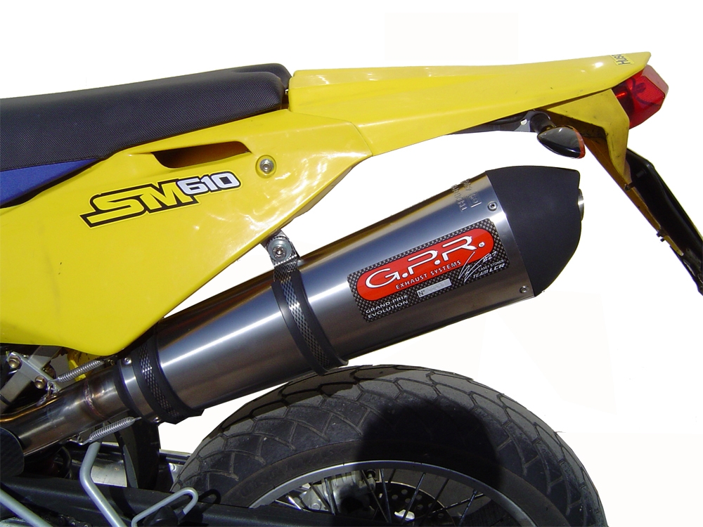 GPR escape compatível com  Swm Motorcycles RS 650 R  2017-2018, New Grand Prix Evo Titanium, Escape homologado semi-completo com db killer removível 