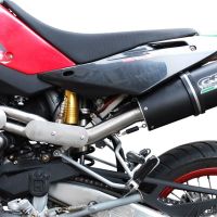 Escape compatível com Husqvarna TE 610 E - SM 610 2005-2006, Furore Nero, Escape legal, aprovado, com db killer removível, tubo de conexão e conversor catalítico 