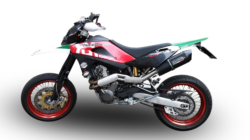 Escape compatível com Husqvarna TE 610 E - SM 610 2007-2009, Furore Poppy, Escape legal, aprovado, com db killer removível, tubo de conexão e conversor catalítico 