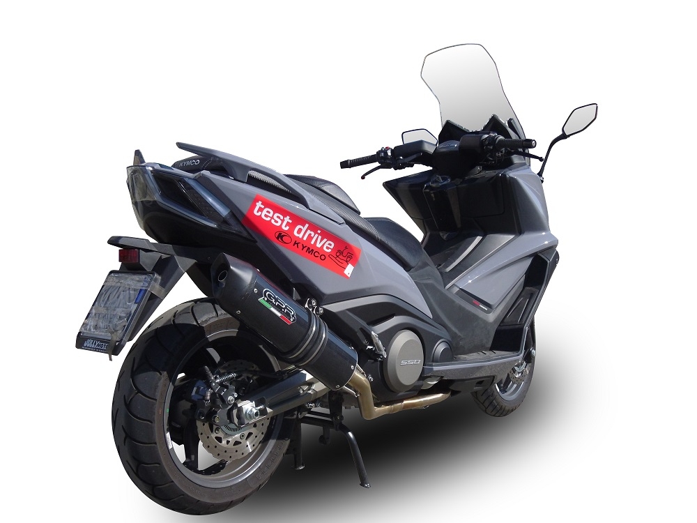 Escape compatível com Kymco Ak 550 2017-2020, Furore Nero, Escape racing linha completa, silencioso mais coletor com dbkiller, não homologado 