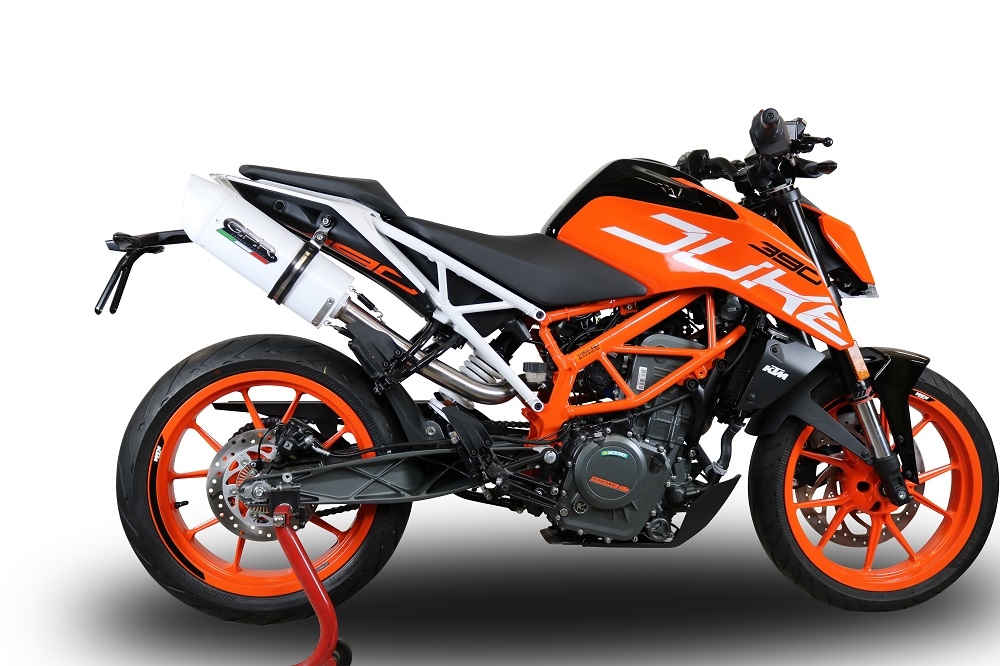 Escape compatível com Ktm Rc 390 2017-2020, Albus Evo4, Escape legal, aprovado, com db killer removível, tubo de conexão e conversor catalítico 