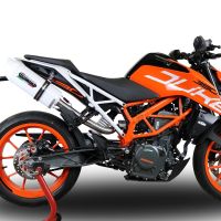 Escape compatível com Ktm Rc 390 2017-2020, Albus Evo4, Escape legal, aprovado, com db killer removível, tubo de conexão e conversor catalítico 