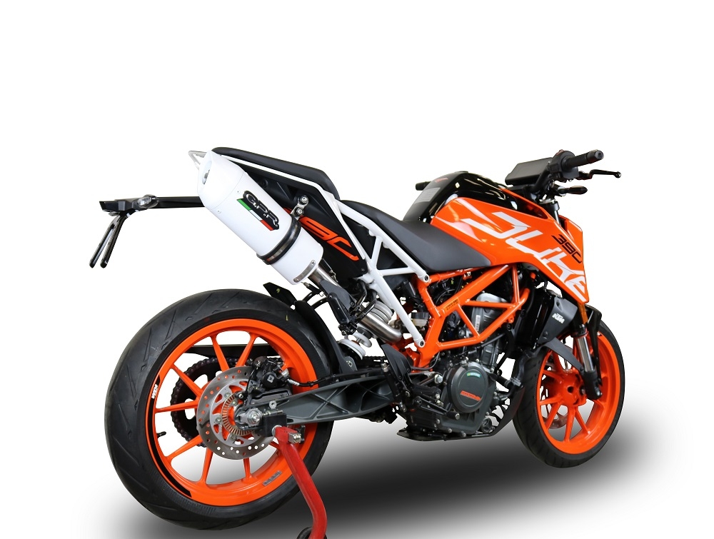 Escape compatível com Ktm Rc 390 2017-2020, Albus Evo4, Escape legal, aprovado, com db killer removível, tubo de conexão e conversor catalítico 
