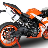 Escape compatível com Ktm Rc 125 2017-2020, Albus Evo4, Escape legal, aprovado, com db killer removível, tubo de conexão e conversor catalítico 