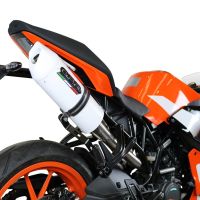 Escape compatível com Ktm Rc 125 2017-2020, Albus Evo4, Escape legal, aprovado, com db killer removível, tubo de conexão e conversor catalítico 