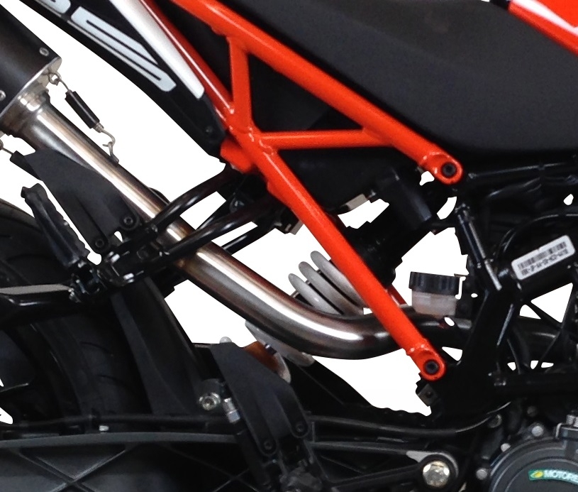 Escape compatível com Ktm Duke 125 2017-2020, Furore Evo4 Nero, Escape legal, homologado, silenciador com catalisador, db killer removível e tubo de ligação específico 