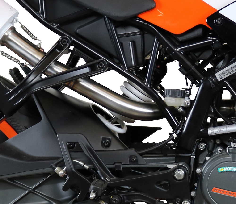 Escape compatível com Ktm Rc 125 2017-2020, Albus Evo4, Escape legal, aprovado, com db killer removível, tubo de conexão e conversor catalítico 