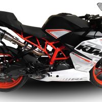 Escape compatível com Ktm Rc 390 2015-2016, Deeptone Inox, Escape legal, homologado, silenciador com db killer removível e tubo de ligação específico 