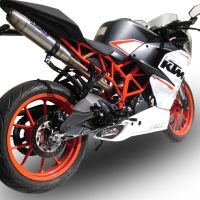 Escape compatível com Ktm Rc 390 2015-2016, Deeptone Inox, Escape legal, homologado, silenciador com db killer removível e tubo de ligação específico 