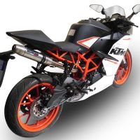 Escape compatível com Ktm Rc 390 2015-2016, Deeptone Inox, Escape legal, homologado, silenciador com db killer removível e tubo de ligação específico 