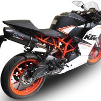 Escape compatível com Ktm Rc 390 2015-2016, Furore Nero, Sistema racing Silencioso com tubo de ligação 