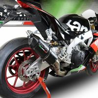 Escape compatível com Aprilia Tuono 1100 V4 Rr 2017-2020, Furore Nero, Escape legal, homologado, silenciador com catalisador, db killer removível e tubo de ligação específico 