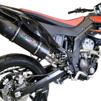 Escape compatível com Aprilia Sx 125 2018-2020, Furore Nero, Escapamento Racing, silenciador com conexão específica e db killer removível 