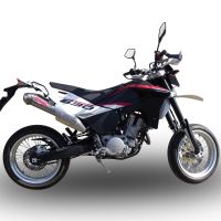Escape compatível com Husqvarna TE 630 E - SMS 630 - Smr 630 2010-2014, Powercone Evo, Par de terminais de exaustão aprovados, com db killer removível, catalisadores e tubo de conexão específico 
