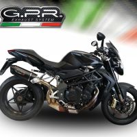 Escape compatível com Mv Agusta Brutale 910 S - R 2005-2011, Furore Nero, Escape legal, homologado, silenciador com db killer removível e tubo de ligação específico 