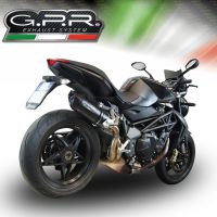 Escape compatível com Mv Agusta Brutale 990 R 2010-2011, Furore Nero, Escape legal, homologado, silenciador com db killer removível e tubo de ligação específico 
