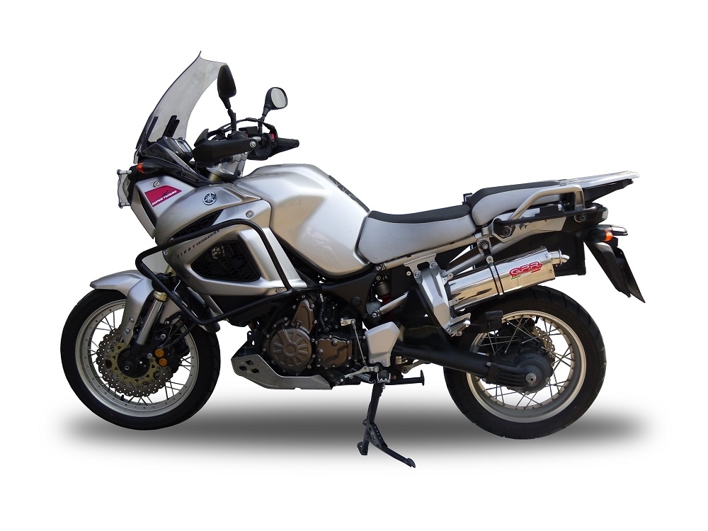 Escape compatível com Yamaha Xt 1200 Z Supertenere 2017-2020, Trioval, Escape legal, homologado, silenciador com db killer removível e tubo de ligação específico 