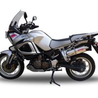 Escape compatível com Yamaha Xt 1200 Z Supertenere 2017-2020, Trioval, Escape legal, homologado, silenciador com db killer removível e tubo de ligação específico 