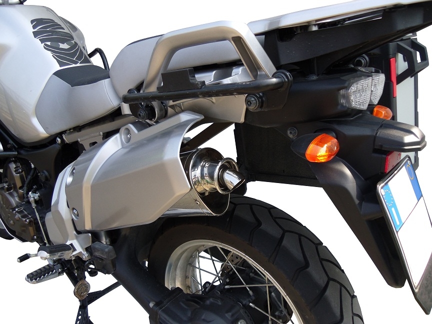 Escape compatível com Yamaha Xt 1200 Z Supertenere 2017-2020, Trioval, Escape legal, homologado, silenciador com db killer removível e tubo de ligação específico 