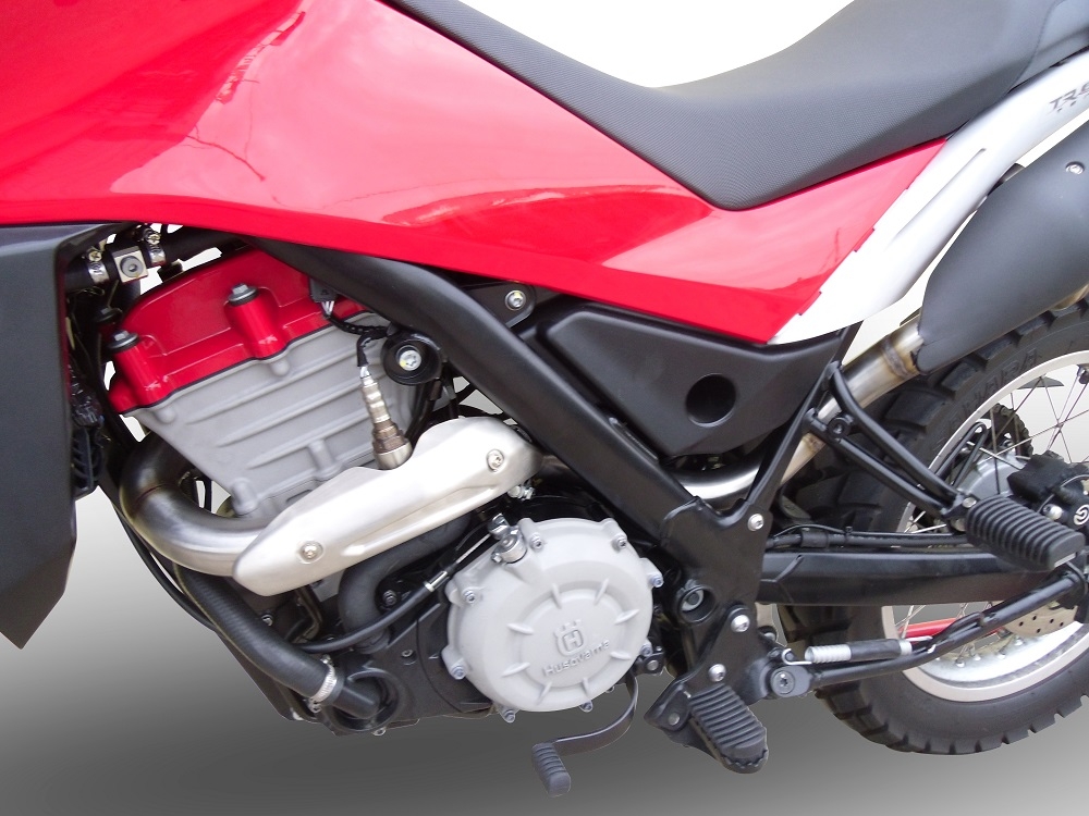 Escape compatível com Husqvarna TERRA - STRADA TR 650 2013-2015, Albus Ceramic, Sistema homologado com catalisador linha completa, silencioso mais coletor 
