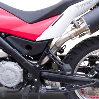 Escape compatível com Husqvarna TERRA - STRADA TR 650 2013-2015, Furore Nero, Sistema homologado com catalisador linha completa, silencioso mais coletor 