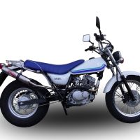 Escape compatível com Suzuki Rv 125 Van Van 2003-2017, Deeptone Inox, Escape legal, aprovado, com db killer removível, tubo de conexão e conversor catalítico 