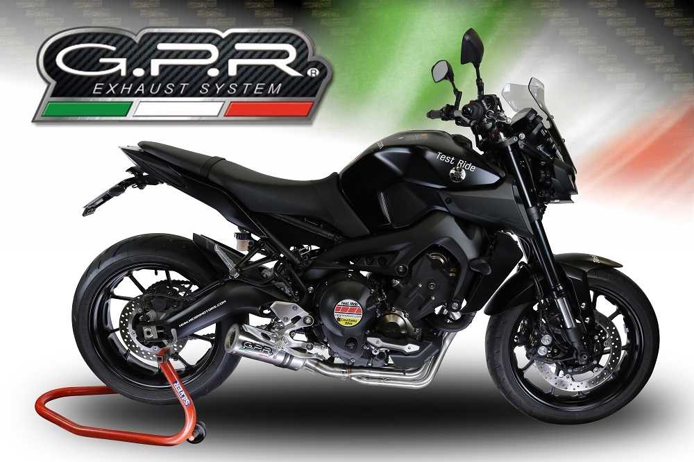 Escape compatível com Yamaha Mt-09 2021-2023, M3 Inox , Escape racing linha completa, silencioso mais coletor com dbkiller, não homologado 