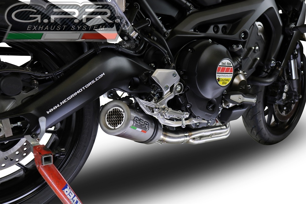 Escape compatível com Yamaha Mt-09 2021-2023, M3 Inox , Escape racing linha completa, silencioso mais coletor com dbkiller, não homologado 