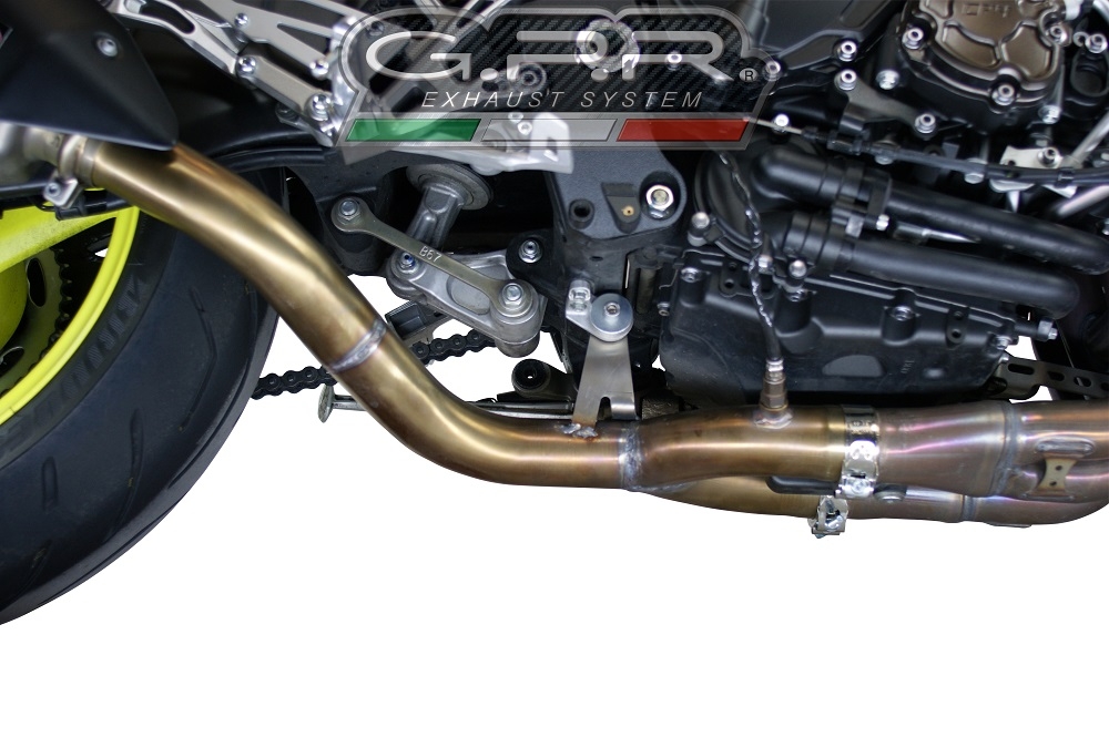 Escape compatível com Yamaha Mt-10 2016-2024, M3 Inox , Sistema racing semi-completo, escape com tubos de ligação, artigo sem homologação 