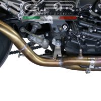Escape compatível com Yamaha Mt-10 2016-2024, M3 Inox , Sistema racing semi-completo, escape com tubos de ligação, artigo sem homologação 