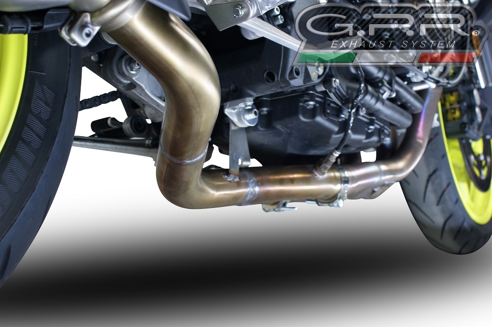 Escape compatível com Yamaha Mt-10 2016-2024, M3 Inox , Sistema racing semi-completo, escape com tubos de ligação, artigo sem homologação 