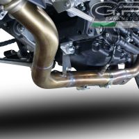 Escape compatível com Yamaha Mt-10 2016-2024, M3 Inox , Sistema racing semi-completo, escape com tubos de ligação, artigo sem homologação 