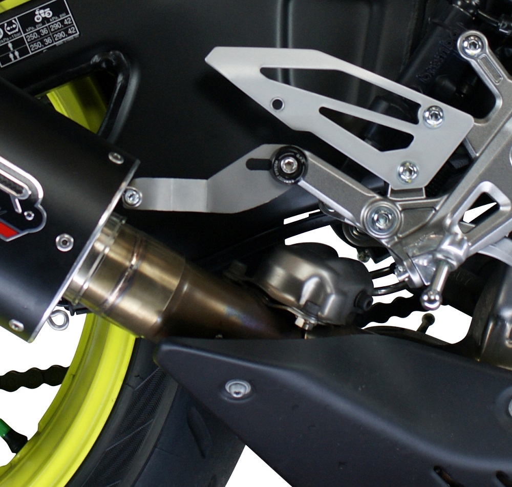 Escape compatível com Yamaha Mt-10 2016-2024, M3 Poppy , Escape legal, homologado, silenciador com db killer removível e tubo de ligação específico 