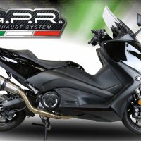 Escape compatível com Yamaha T-Max 530 2017-2021, GP Evo4 Titanium, Sistema homologado com catalisador linha completa, silencioso mais coletor 