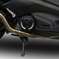 Escape compatível com Yamaha T-Max 530 2017-2021, Furore Evo4 Nero, Sistema homologado com catalisador linha completa, silencioso mais coletor 