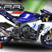 Escape compatível com Yamaha Yzf R1-R1-M 2020-2025, M3 Inox , Escape legal, homologado, silenciador com db killer removível e tubo de ligação específico 