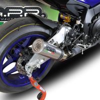 Escape compatível com Yamaha Yzf R1-R1-M 2020-2025, M3 Inox , Escape legal, homologado, silenciador com db killer removível e tubo de ligação específico 