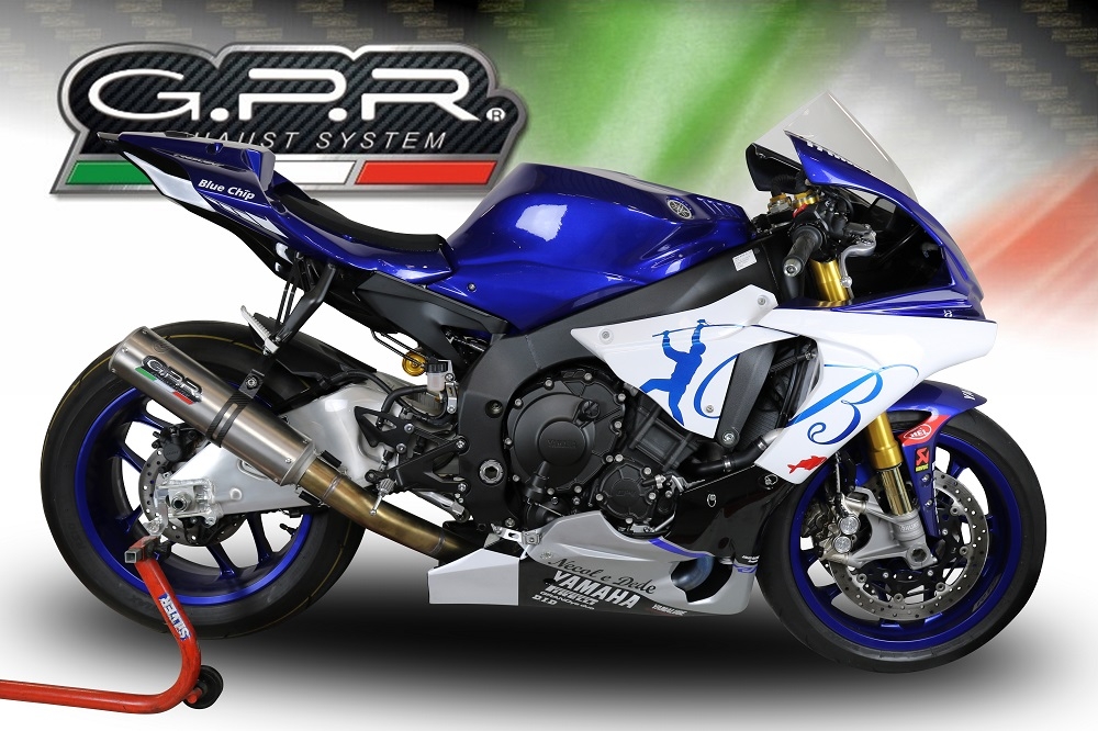 Escape compatível com Yamaha Yzf R1-R1-M 2020-2025, M3 Inox , Sistema racing semi-completo, escape com tubos de ligação, artigo sem homologação 